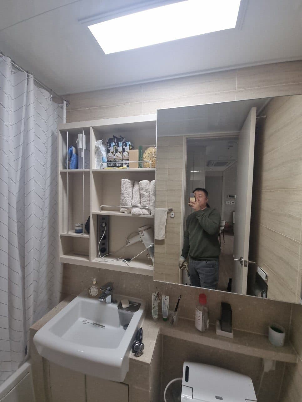 광진구 욕실장 거울 교체 완성 사진 1